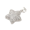 Brass Micro Pave Cubic Zirconia Pendants KK-A228-03P-2