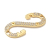 Rack Plating Brass Micro Pave Cubic Zirconia Pendants KK-L224-067G-2