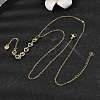 Brass Micro Pave Clear Cubic Zirconia Geometric Pendant Y Tassel Necklaces NJEW-P350-01D-G-2