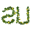 Plastic & Cloth Artificial Lemon Vine DIY-WH0504-970-1