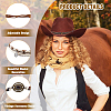 6Pcs 6 Style Imitation Leather Southwestern Cowboy Hat Belt FIND-FH0006-59-3