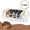Folding Plastic Belt Organizer Holder with 5 Compartments CON-WH0086-066-2