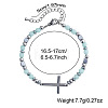 304 Stainless Steel Cross Link Bracelets BS5122-2-5