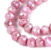 Anti-Tarnish Electroplate Rondelle Glass Beads Strands EGLA-T021-3mm-17-14-3