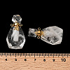 Natural Mixed Gemstone Perfume Bottle Pendants G-B149-02G-5