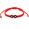Resin Beads Braided Bead Bracelets FS-WG108B7-08-1
