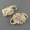 Elastic Baby Cloth Flower Foot Bands OHAR-R109-M-2