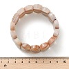 Oval Natural Lace Agate Beads Stretch Bracelets for Women Men BJEW-C097-04B-5