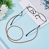 3Pcs 3 Colors Cowhide Neck Strap for Eyeglasses AJEW-CL0004-77-3