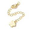 Brass Lobster Clasps & Ends with Chain KK-F880-33G-1