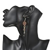 Natural Mixed Stone Dangle Earrings EJEW-JE06987-2