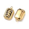 Natural Paua Shell Pendants STAS-C174-21G-01-2