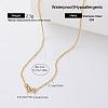 Elegant 304 Stainless Steel Crystal Rhinestone Pendant Necklaces for Women CS8831-4-1