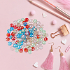 120Pcs 6 Colors Electroplate Transparent Glass Beads Strands GLAA-FH0001-63-3