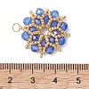 AB Color Plated Glass Pendants PALLOY-MZ01314-01-2