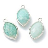 Natural Amazonite Pendants G-B009-01P-L-1