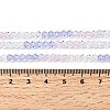 Transparent Gradient Color Glass Beads Strands GLAA-F131-01A-02-5