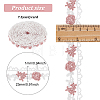 Flower Embroidery Polyester Lace Trim OCOR-FG0001-51-2