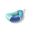 Brass Enamel Pendants X-KK-E093-03G-D-01-2