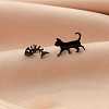 Stainless Steel Small Animal Stud Earrings for Women PW-WG87B69-04-1