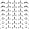 40Pcs Tibetan Style Alloy Chandelier Components FIND-SC0023-76-1