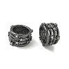 Brass Micro Pave Clear Cubic Zirconia Beads CU-CBAC675-07B-1