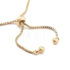 Brass Pave Clear Cubic Zirconia Rectangle Box Chain Slider Bracelets BJEW-B094-05A-G-3