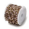 Handmade 304 Stainless Steel Glass Round Link Chains CHS-L032-09G-03-3