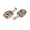 Natural Dalmatian Jasper Pendants G-N349-04F-G-2