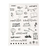 TPR Words Transparent Stamps DIY-G034-01C-2