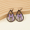 Easter Wood Dangle Earrings FS-WG72C71-03-1