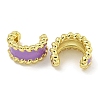 Brass with Enamel Cuff Earrings EJEW-C104-079A-02-2