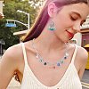 110Pcs 11 Colors Electroplate Glass Pendants PALLOY-TAC0309-8