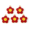 Alloy Enamel Pendants ENAM-S121-147B-1