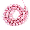 Anti-Tarnish Electroplate Glass Beads Strands EGLA-T021-10mm-15-03-2