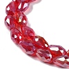 Transparent Electroplate Glass Beads Strands LS-EGLA-N013-T10mm-B12-3