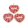 Brass Rhinestone Pendants KK-C143-39G-02-1