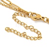 304 Stainless Steel Bowknot Pendant Necklaces NJEW-L182-001G-07-7