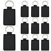 CutHollow 12Pcs Rectangle Imitation Leather Pendant Keychain KEYC-CL0001-11A-7