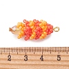 Glass Seed Beaded Pendants PALLOY-MZ01358-3