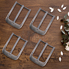 4Pcs Alloy Single Prong Roller Buckles FIND-CL0002-11-7