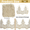 5Yards Polyester Flower Lace Ribbon OCOR-NB0002-81-2