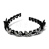 Plastic Rhinestone Hair Bands OHAR-B007-04A-2