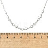 304 Stainless Steel Religion Cross Link Chain Necklaces for Women NJEW-JN06157-4