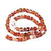 Natural Fire Crackle Agate Beads Strands G-H078-C49-6mm-04-3