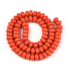 Opaque Spray Painted Glass Beads GLAA-ZX008-8mm-18M-2