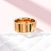 201 Stainless Steel Wide Band Finger Rings RJEW-K252-02E-G-2