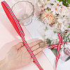 Polyester Stripe Pattern Ribbon OCOR-WH20003-120-3