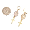 Alloy Enamel Hoop Earrings EJEW-JE06921-3