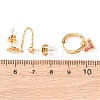 304 Stainless Steel Heart Stud Earring & Hoop Earring Sets EJEW-K268-93G-01-4-5